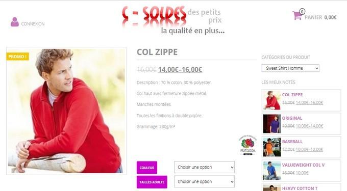 Projet C-Soldes commandes