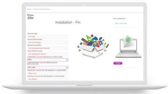 Installation fin